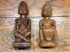 2 afrikanische Holz Figuren 18