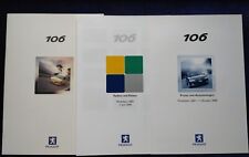 Peugeot 106 Sport Style Special Prospekt 07.2000 + Preise + Farben und Polster