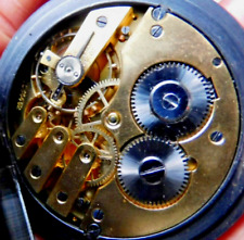 Dienst Taschenuhr Gold gab es für Eisen 56mm Grenchen Schweiz FSC Schild Freres