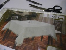 Tischdecke Tafeldecke Atak eierschalenfarbig, 160 x 220 cm