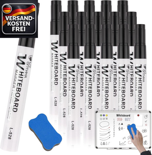 Whiteboard marker set - whiteboard, 12