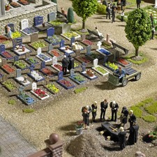 Busch 1090 friedhof - busch, h0