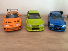 Jada toys fast and furious 1:24, Toyota Supra,Nissan Skyline,Mitsubishi Lancer 