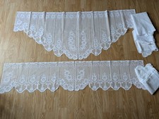 8 Scheibengardinen für 4 Fenster Bistrogardinen Fertiggardinen Gardinen Spitze