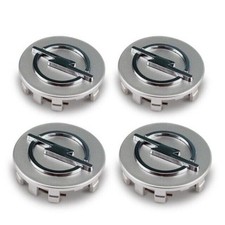 4x 59mm For Opel Silver Satz