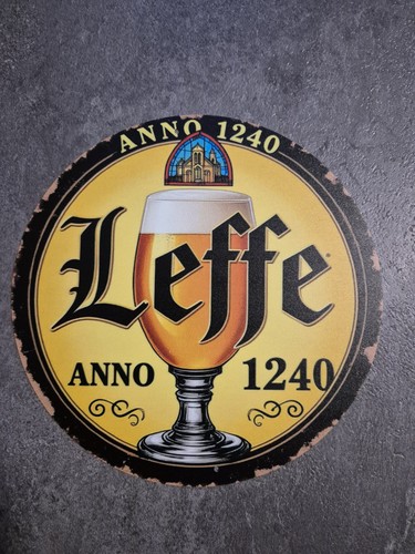 Leffe bier retro alu - leffe, schild