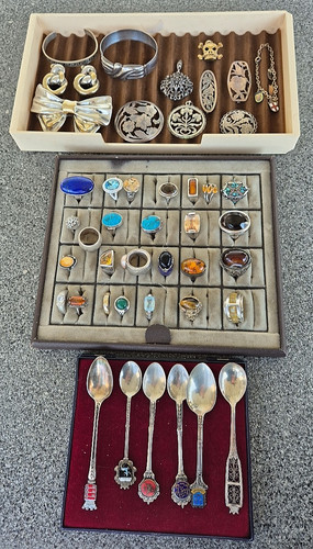 Top silberschmuck konvolut - silberschmuck,
