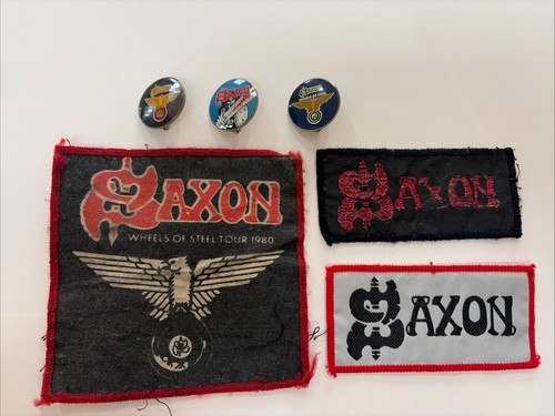 Vintage 1980s saxon patch - 1980s,