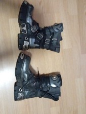 New Rock Damen Boots Stiefeletten Größe 39, Echtleder