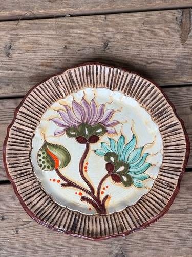 Vintage keramik wandteller - vintage,
