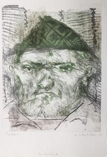 EMIL WACHTER Farblithographie