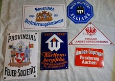 6  Emaille Schilder Original/Replic - Kleine Sammlung Emaille Schilder  Reklame 