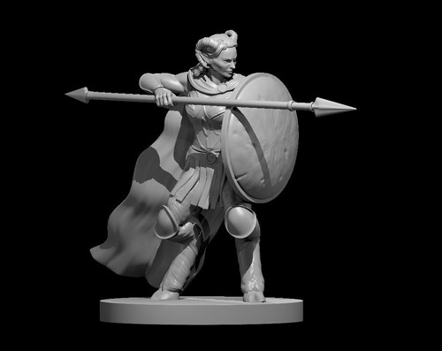 Fantasy miniatur satyr hoplite - miniatur,