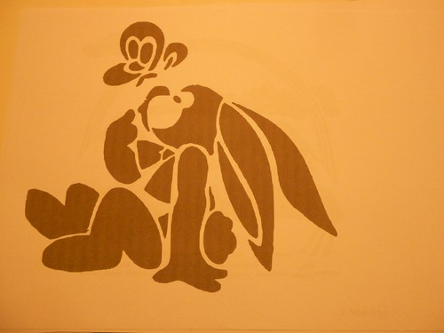 Schablone osterhase2 auf - osterhase2, a4