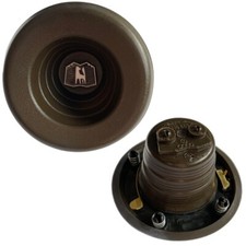 Hupenknopf komplett, braun,vom "Spucknapf" Lenkrad Golf 1 &Co OE Ref. 171419669F