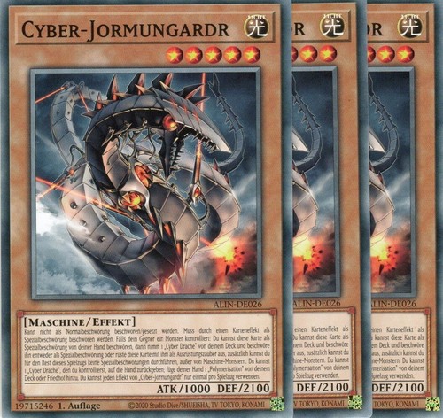 Yugioh cyber jormungardr - yugioh, 3x