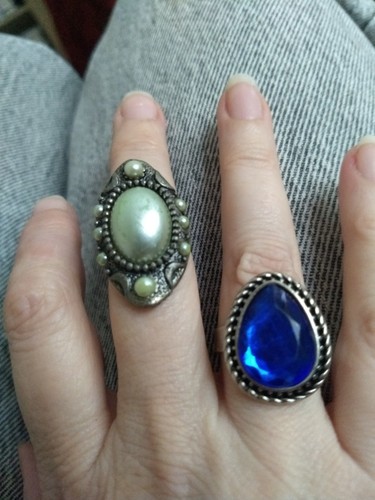 Ring gebraucht blauer - 2x,