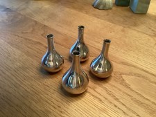 Jens Quistgaard Kerzenständer Teardrop Danish Design Messing versilbert 60/70er