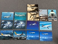 14 Lufthansa , Interflug, Condor , Air France Airliner Issue Flugzeug Postkarten