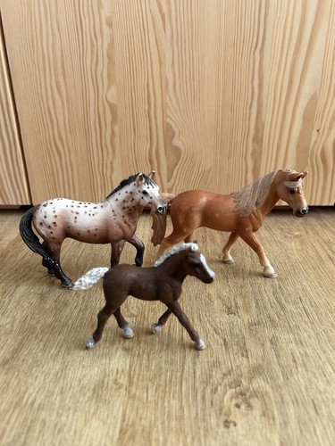 3er set schleich pferde stute - 3er-set,