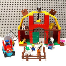 LEGO Duplo großer Bauernhof Traktor Tiere Figuren Gebäude