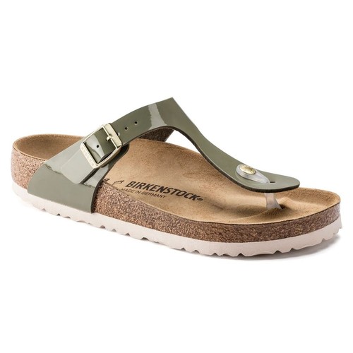 Birkenstock gizeh khaki lack - birkenstock,