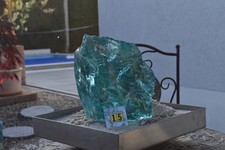 Gartendekoration Glasbrocken