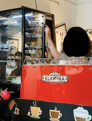 Rote elektra espressomaschine - elektra,