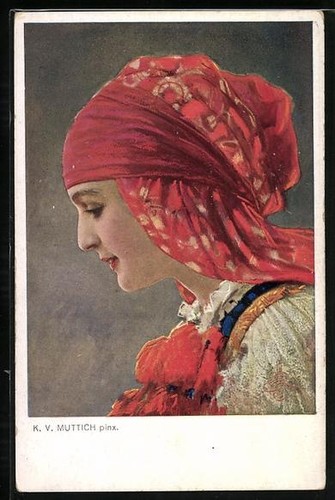 Künstler v muttich - künstler-ak, c.v.muttich