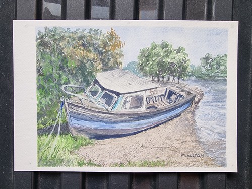 Original gouache gemälde - gouache,