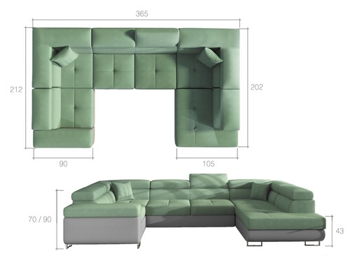 Wohnlandschaft sofa schlafsofa - wohnlandschaft,