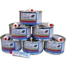 6 x 1,5 kg STC Aluminiumspachtel Aluspachtel Alu Leichtspachtel Metall Spachtel