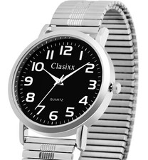 Herren Männer Uhr Schwarz