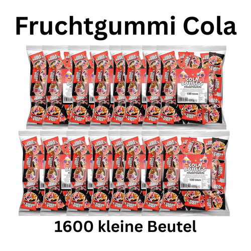 1600x cola fruchtgummi mini - 1600x,