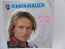 Egon Müller, Racing Is My Life, German Palm 708 Single, 7" 1980
