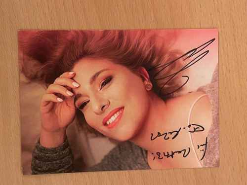Laura wilde autogrammkarte - laura,