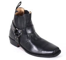 Bikerstiefel Motorradstiefel Chopper Cruiser Biker Leder Vintage 46