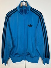 ADIDAS ORIGINALS FIREBIRD TT OG Jacke Blau Hellblau Schwarz Gr. S Retro Vintage