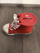 Sparkasse Spardose Schuh Rot
