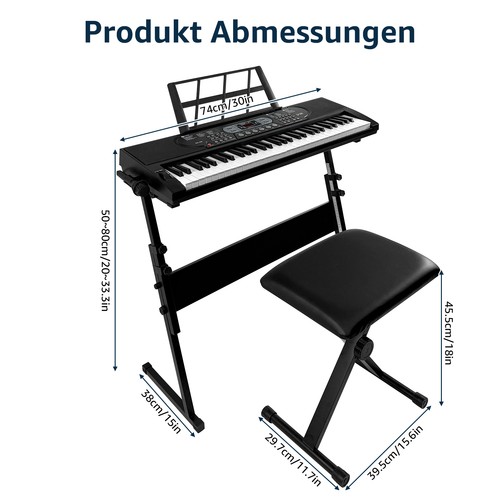 Tasten digitalpiano set - 61-tasten,