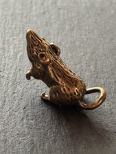 Maus Figur aus Messing |