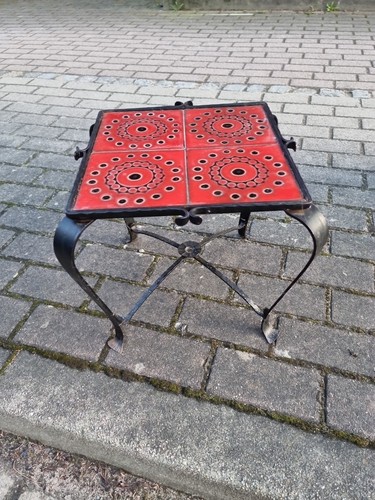 60er 70er blumenhocker tisch - blumenhocker,