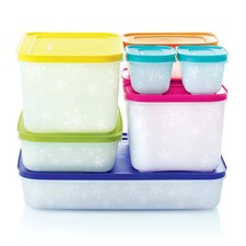 Tupperware Gefrierbehälter 170, 450, 675 ml 1 L bis 2,5 L Eis-Kristall Eiswürfel