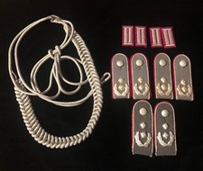 Bundeswehr Generalstab Oberstleutnant Schulterstücke Kragenspiegel  Fangschnur