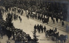 Ak München Bayern, 15. Dt. Bundesschießen 1906, Festzug, Pferdekutsche - 4609292