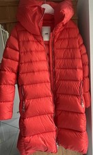 ADD DAUNENMANTEL NEU mit Etikett ??? OVP 700,00 Euro Kapuze rot orange 34 