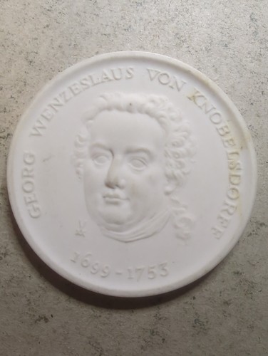 Porzellan medaille georg - medaille, "georg