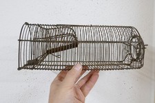 Alte Rattenfalle Mausefalle Lebendfalle Drahtgeflecht um1930