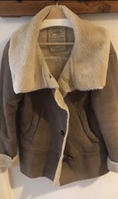 Zara Jacke Damen Lederjacke Farbe Braun Gr. L Top Zustand