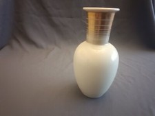 AltSchönwald hohe Vase 20 cm  1935 Hermann Gretsch Arzberg beige mit Goldrand